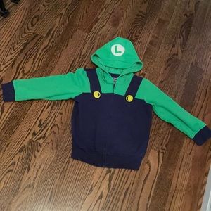 Luigi hoodie size kids 5.